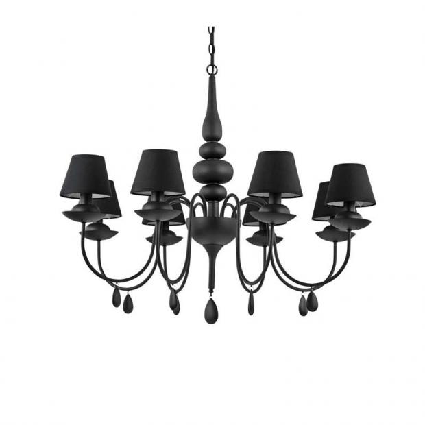 Люстра Ideal Lux BLANCHE SP8 NERO 111896 BLANCHE SP8 NERO