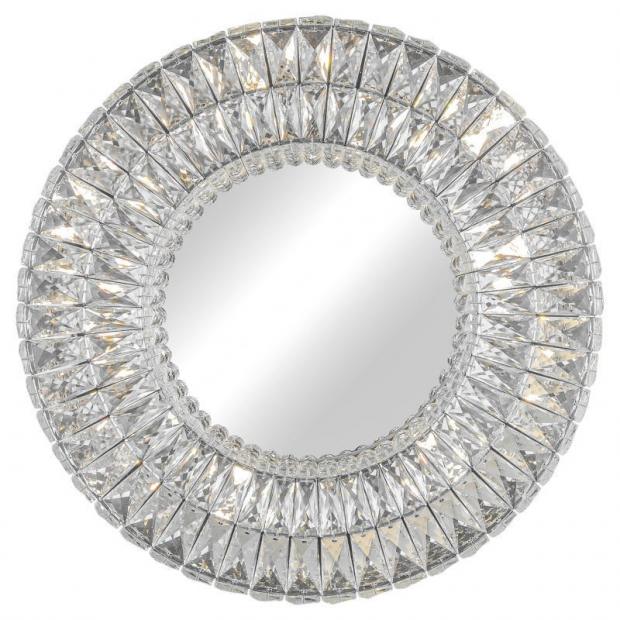 L'Arte Luce Luxury Spiridon L27726.32 зеркало с подсветкой, silver L27726.32