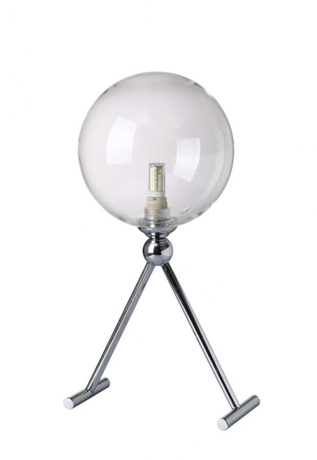 Настольная лампа Crystal Lux FABRICIO LG1 CHROME/TRANSPARENTE FABRICIO LG1 CHROME/TRANSPARENTE
