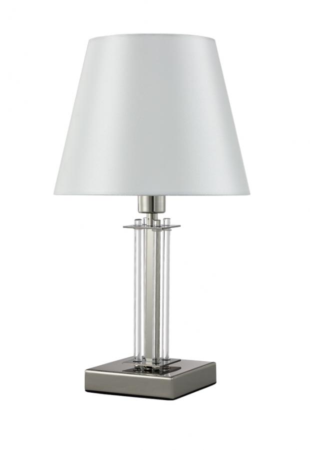 Настольная лампа Crystal Lux NICOLAS LG1 NICKEL/WHITE NICOLAS LG1 NICKEL/WHITE