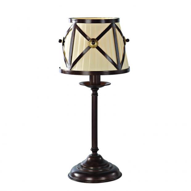 L'Arte Luce Fabrizia наст.лампа,brown brass w.gold/light yellow shade L12131.88 L12131.88