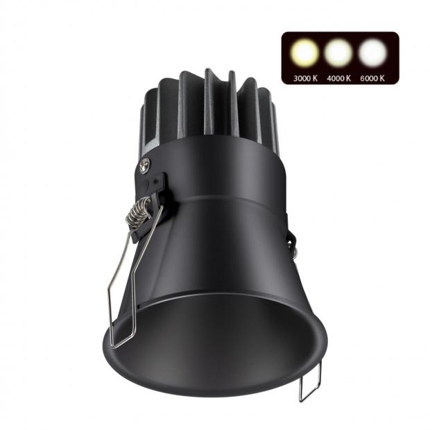 Встраиваемый светодиодный светильник с переключателем цветовой температуры NOVOTECH LANG 358909 358909