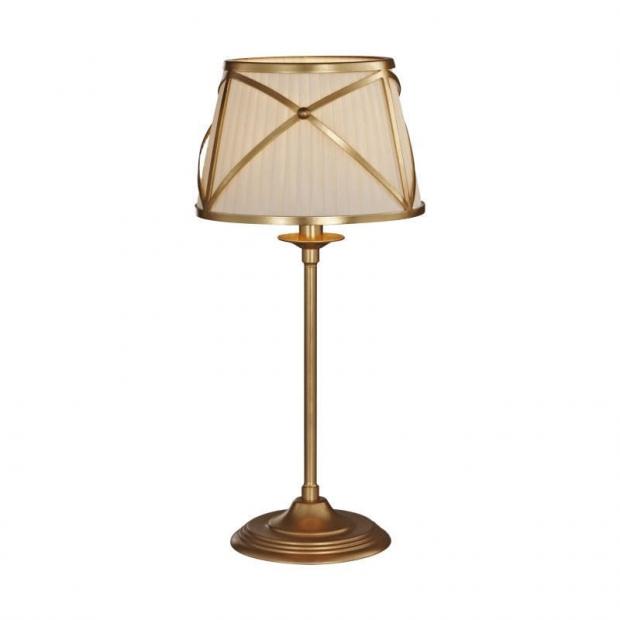 L'Arte Luce Torino наст.лампа,gold foil/cream pleated shade L57731.08 L57731.08
